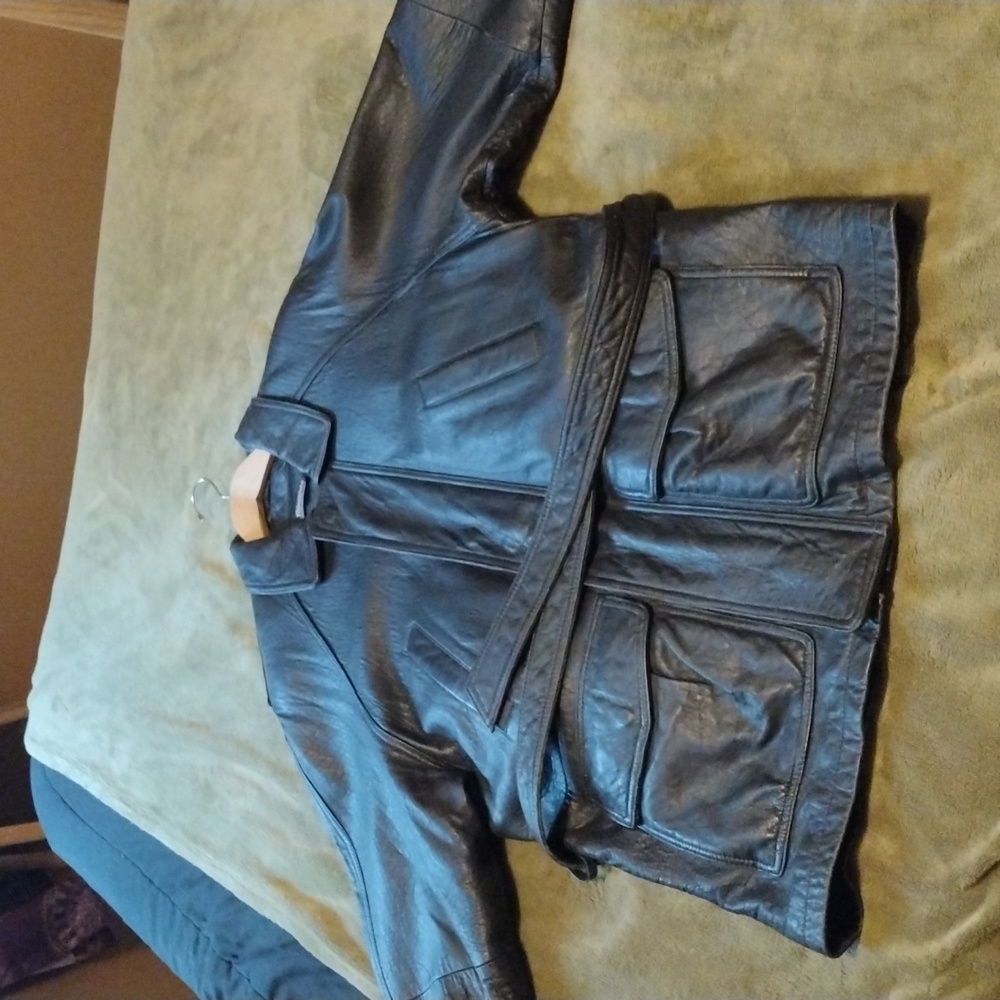 Thinsulate Wilson 3/4 length leather coat, jacket